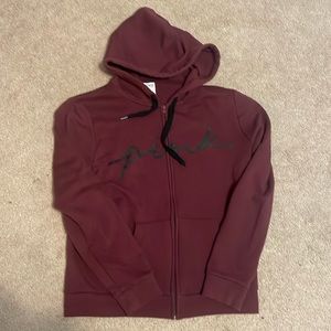 Maroon, pink/victoria secret zip up